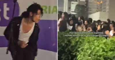 Caos en concierto de Gabriela Villanueva