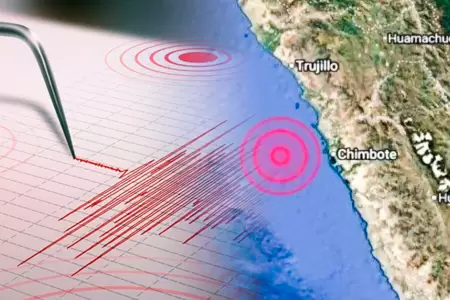 Sismo en Chimbote este martes, 30 de diciembre.