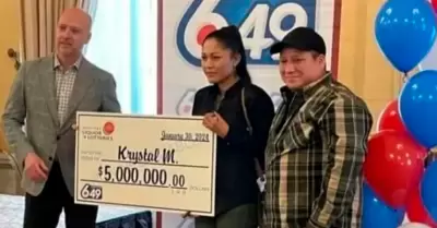 Novia habr�a huido con el premio de la loter�a.