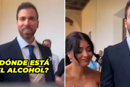 Novios no ofrecen alcohol por inesperada raz�n.
