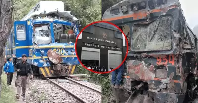 Fiscal�a realiza diligencias tras suscitarse colisi�n entre dos trenes