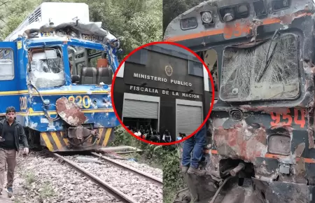 Fiscal�a realiza diligencias urgentes tras suscitarse colisi�n entre dos trenes