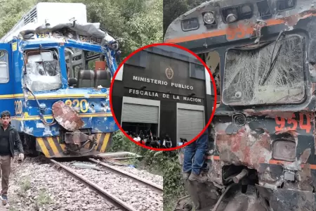 Fiscal�a realiza diligencias tras suscitarse colisi�n entre dos trenes