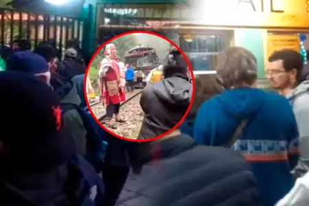 Cientos de turistas se hallan varados en Aguas Calientes.