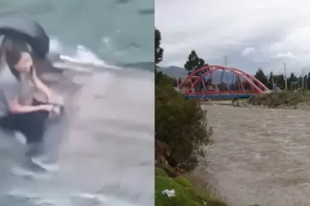 Mujer sobreviviente a volcadura de camioneta en r�o Mantaro