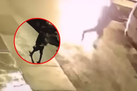 En La Molina un sujeto incendi� una combi a pocos metros de comisar�a