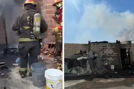 Tres incendios en v�speras de A�o Nuevo en Tacna
