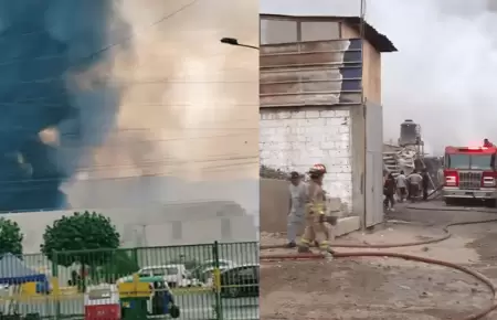 Reportan voraz incendio en Villa el Salvador