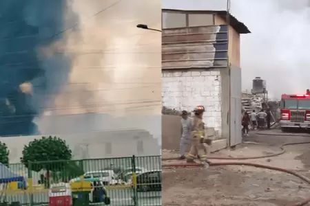 Reportan voraz incendio en Villa el Salvador