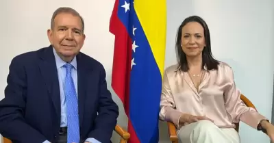 Mar�a Corina Machado y Edmundo Gonz�lez