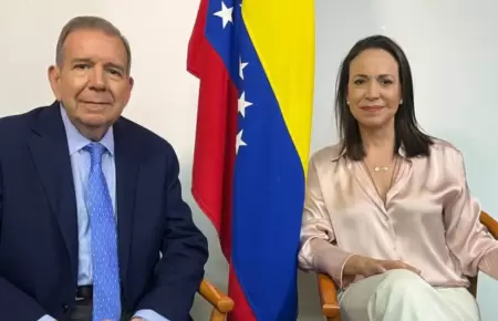 Mar�a Corina Machado y Edmundo Gonz�lez