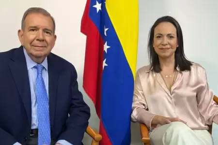 Mar�a Corina Machado y Edmundo Gonz�lez