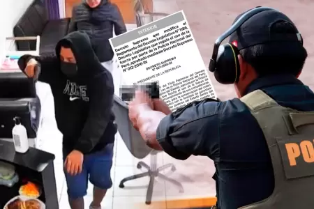 Modificaci�n permite abatir a quienes, en flagrancia, amenacen con armas de fueg