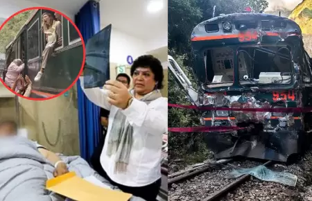 M�s de la mitad de hospitalizados por accidente ferroviario en Cusco fueron dado