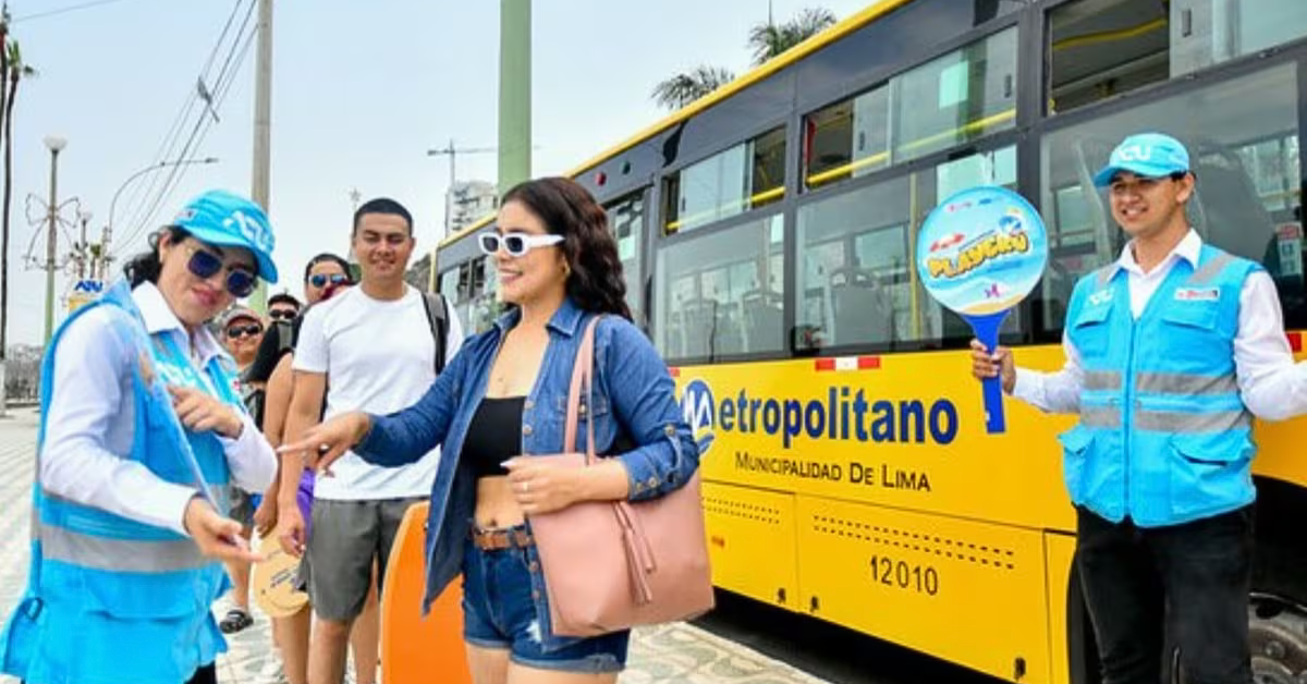 Desde el 1 de enero: Metropolitano retoma servicio especial a playas por el verano 2026