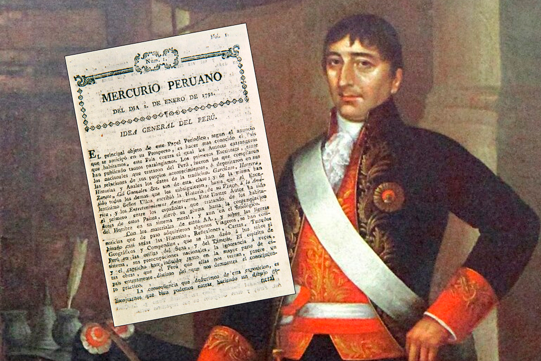 El Mercurio Peruano, encabezado por Hip�lito Unanue.