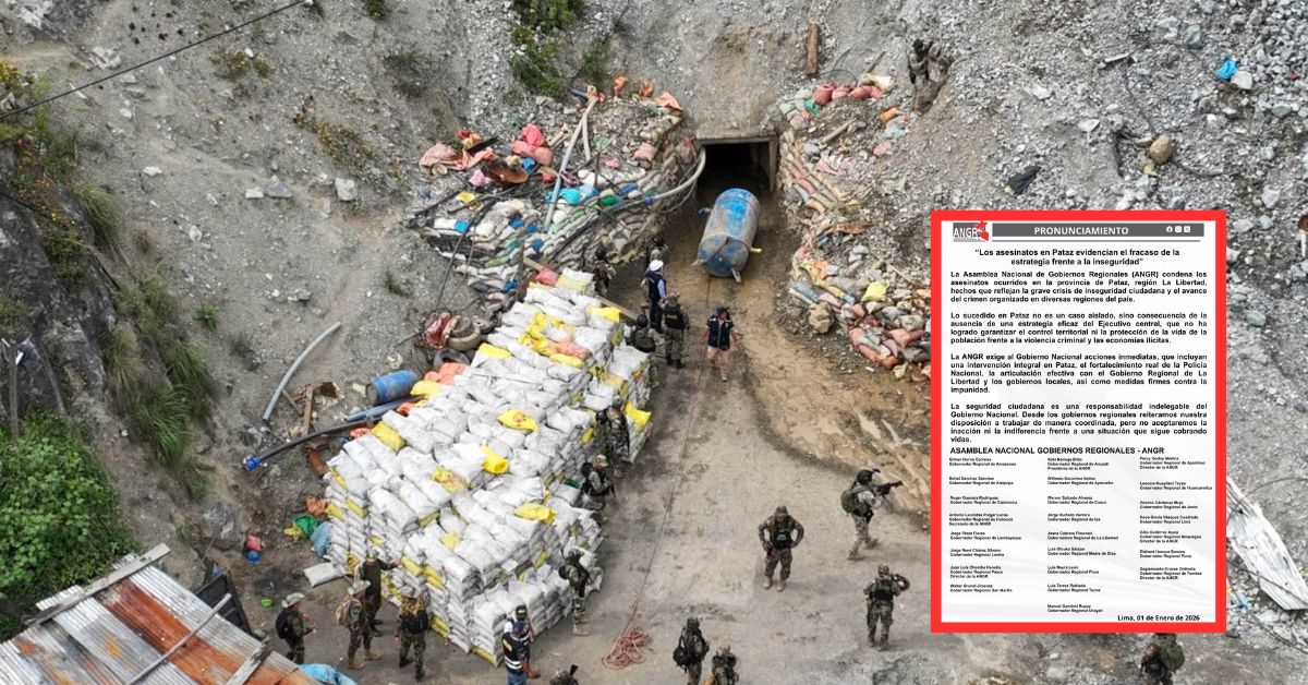 ANGR exige al Gobierno de José Jerí redoblar acciones contra crímenes en Pataz