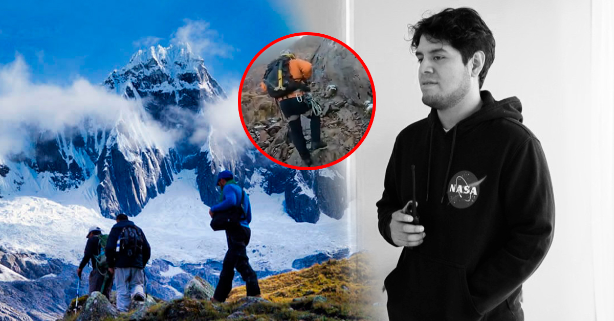 Tragedia en Áncash previo al Año Nuevo: Joven cae y muere mientras escalaba la Cordillera Blanca