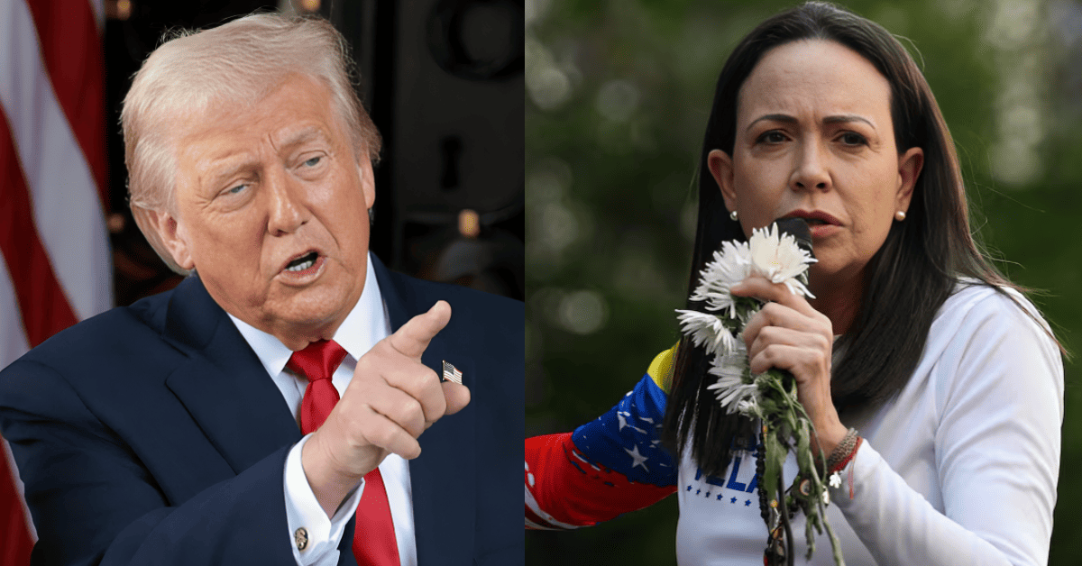 Trump cuestiona capacidad de María Corina Machado para liderar Venezuela: "Sería muy difícil, no cuenta con apoyo"