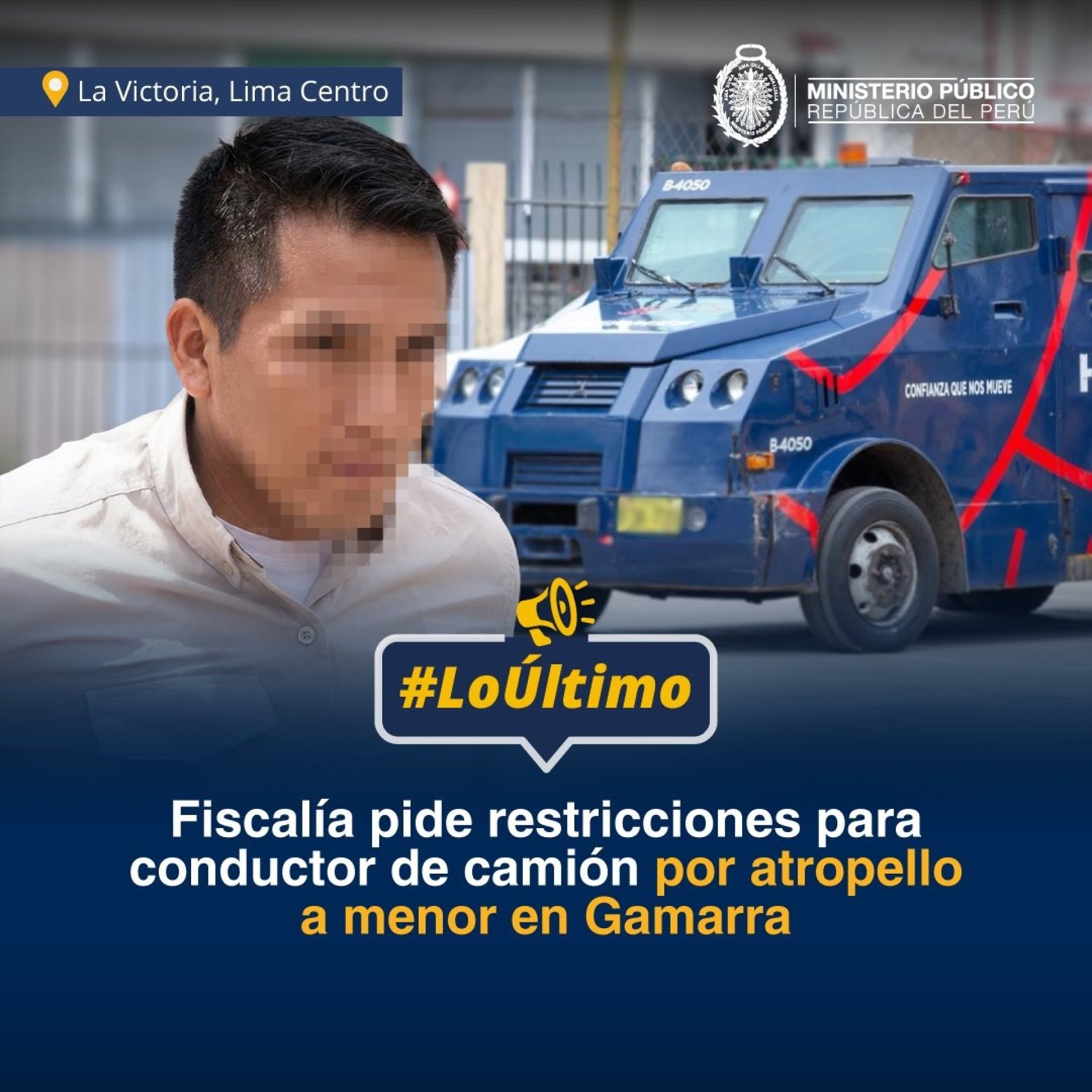 Fiscal�a solicita comparecencia para chofer que atropell� a ni�o de 2 a�os.