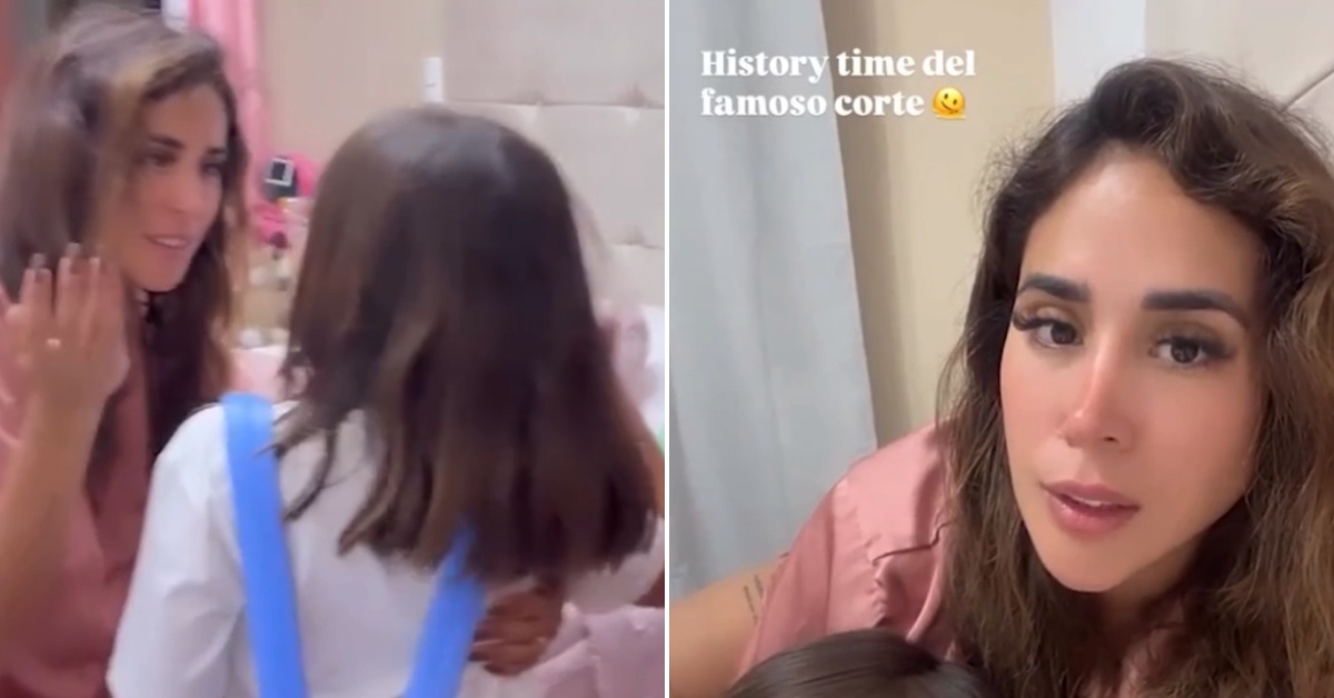 Melissa Paredes se molesta con Rodrigo Cuba por el mal corte de cabello de su hija