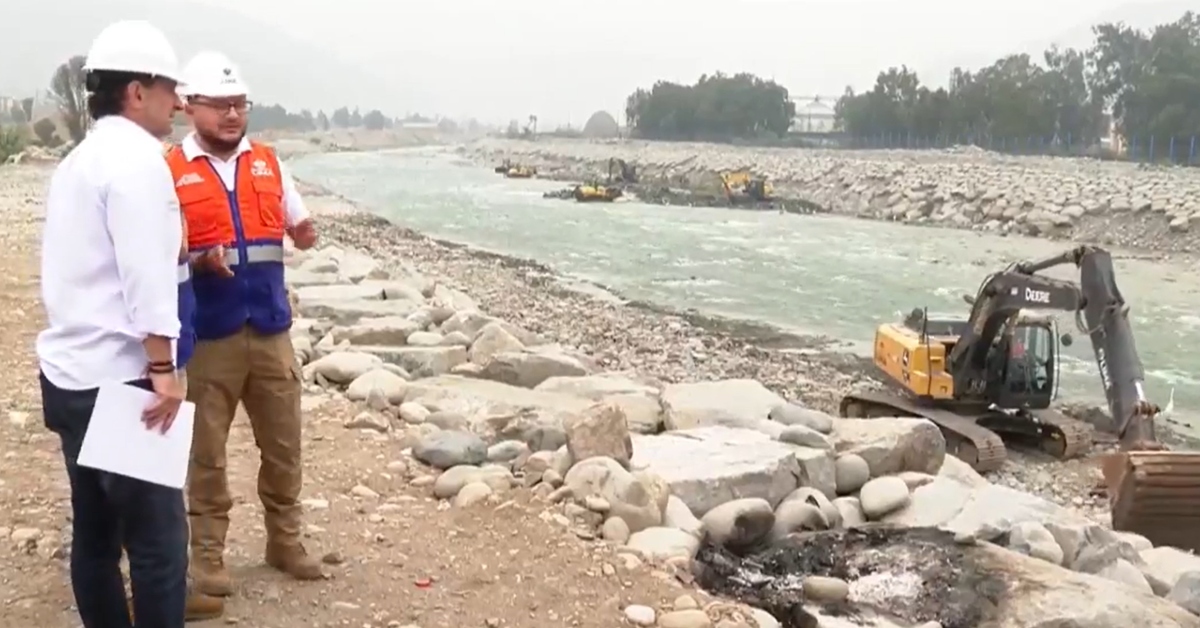 Municipalidad de Lima ejecuta trabajos preventivos en el río Rímac ante próximas lluvias