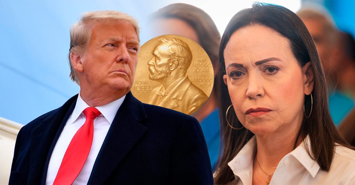 Trump afirma que Machado "no debió ganar el Nobel", pero niega que sea el motivo de descartarla como líder