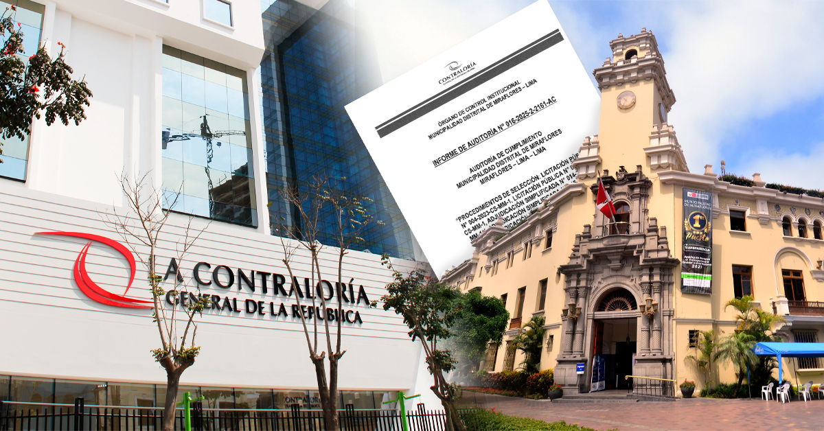 Miraflores: Contraloría advierte irregularidades en adjudicación de obras por más de S/ 11 millones