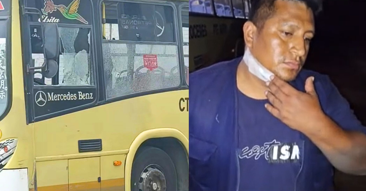 Cobrador y chofer de bus salieron ILESOS tras BALACERA en Lurín: "Gracias a Dios estamos vivos"