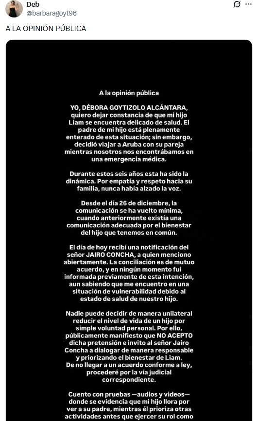 Jairo Concha: Expareja del futbolista lo acusa de intentar reducir la pensi�n de su hijo