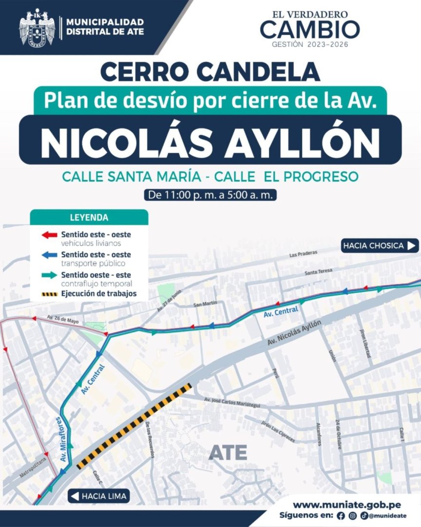 Cierre desde las 11:00 p.m. a 5:00 a.m.