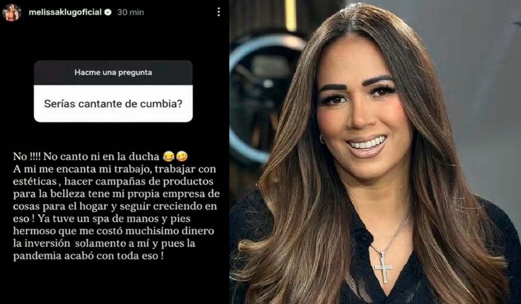 Melissa Klug rechaza ser cantante de cumbia.