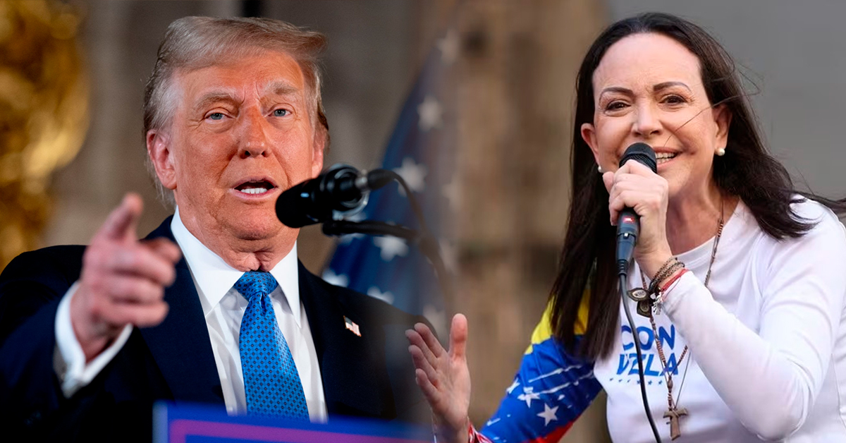 Donald Trump hablaría con María Corina Machado sobre futuro gobierno en Venezuela: "Podría estar involucrada"