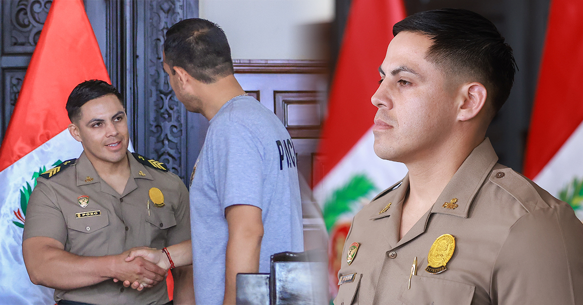 Policía que abatió a sicario en Comas fue ascendido en Palacio de Gobierno