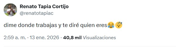 Renato Tapia env�a sutil indirecta a Christian Cueva.