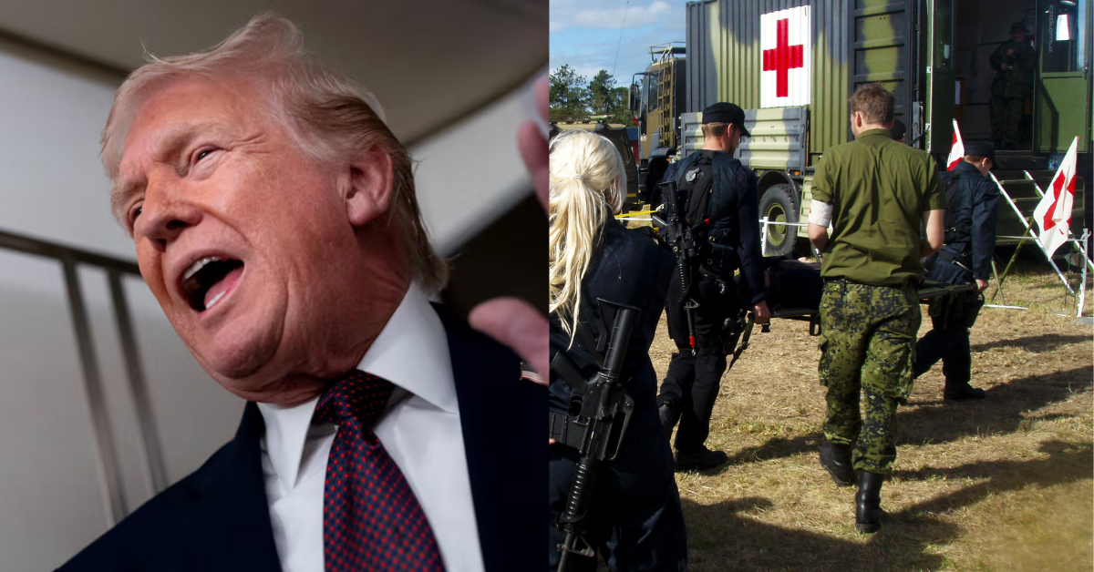 Trump se burla del ejército de Dinamarca para proteger Groenlandia: "Son dos trineos de perros"