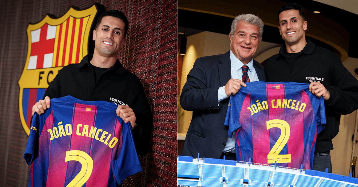 Barcelona oficializa el retorno del portugués Joao Cancelo: "Es un honor representar este club"