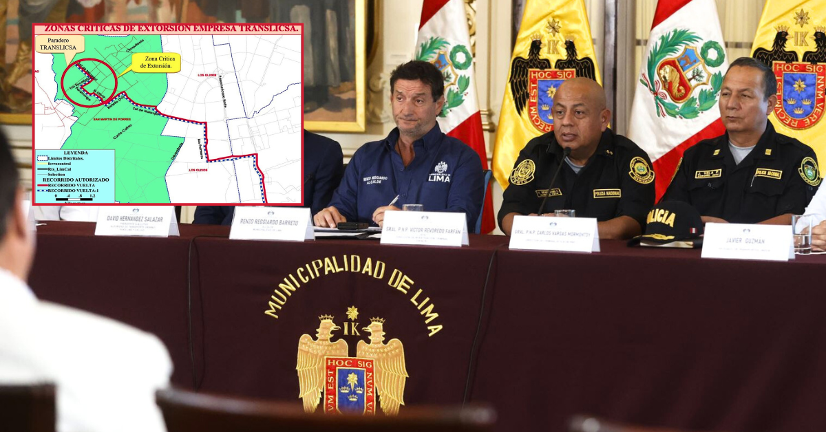 MML, PNP, ATU y transportistas anuncian corredor de transporte seguro en zona afectada por la extorsión en SMP