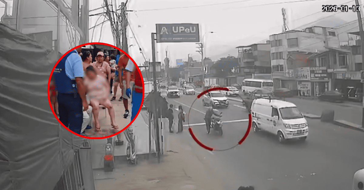 Delincuente arrolla a madre y sus dos hijos tras huir de persecución policial en Chaclacayo
