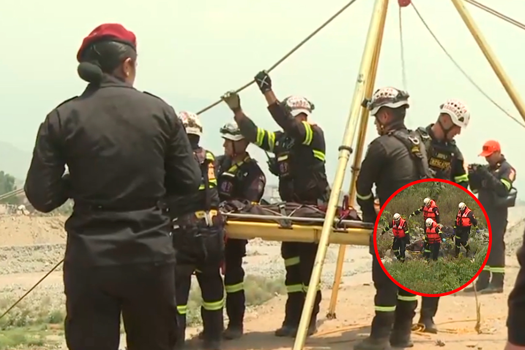 Labores resultaron complicadas por el fuerte caudal del r�o.