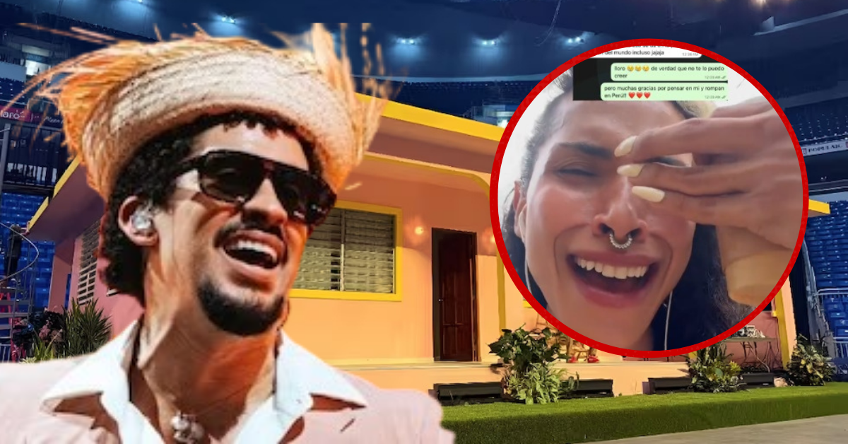 Influencer peruano fue invitado a compartir escenario en 'La Casita' de Bad Bunny pero rechazó propuesta