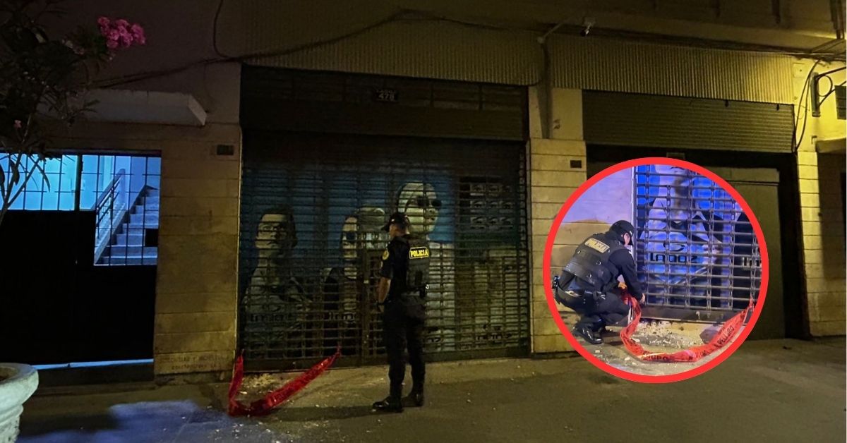 Terror en Cercado de Lima: Detonan artefacto explosivo en óptica cercana a Palacio de Gobierno