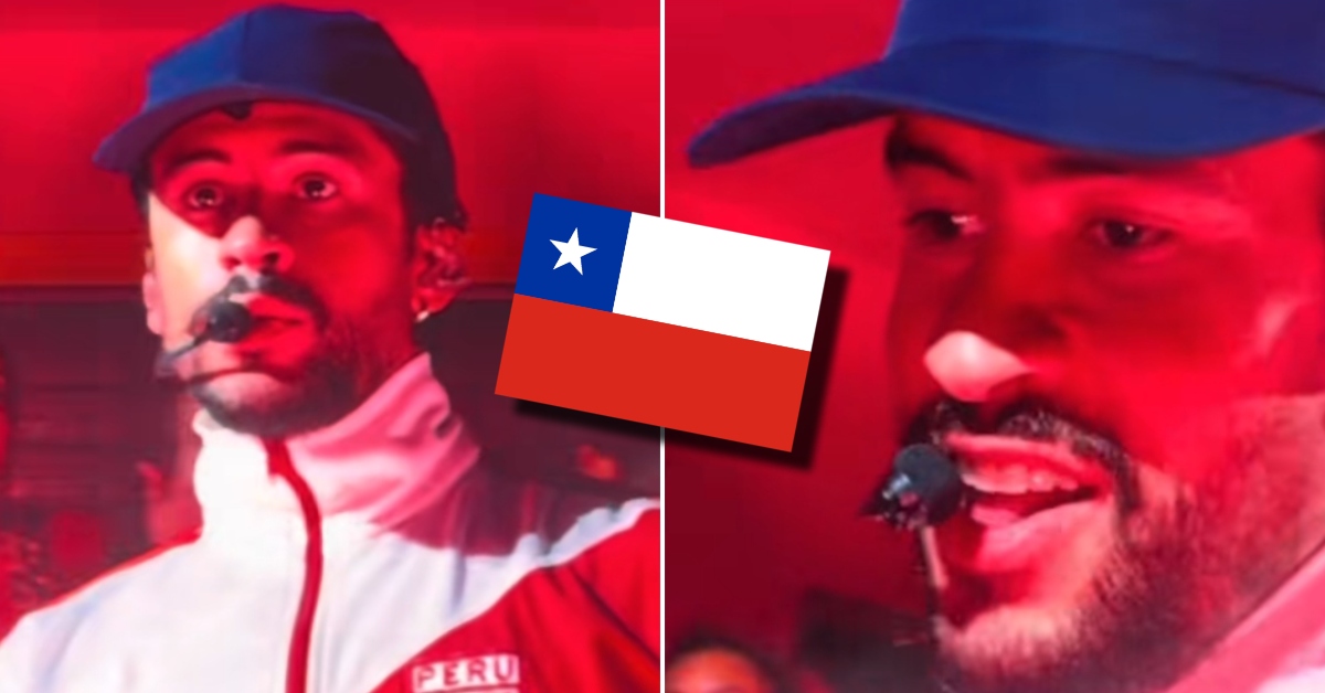 Bad Bunny protagoniza 'rochoso' blooper en vivo al gritar "Chile" durante su primer concierto en Lima