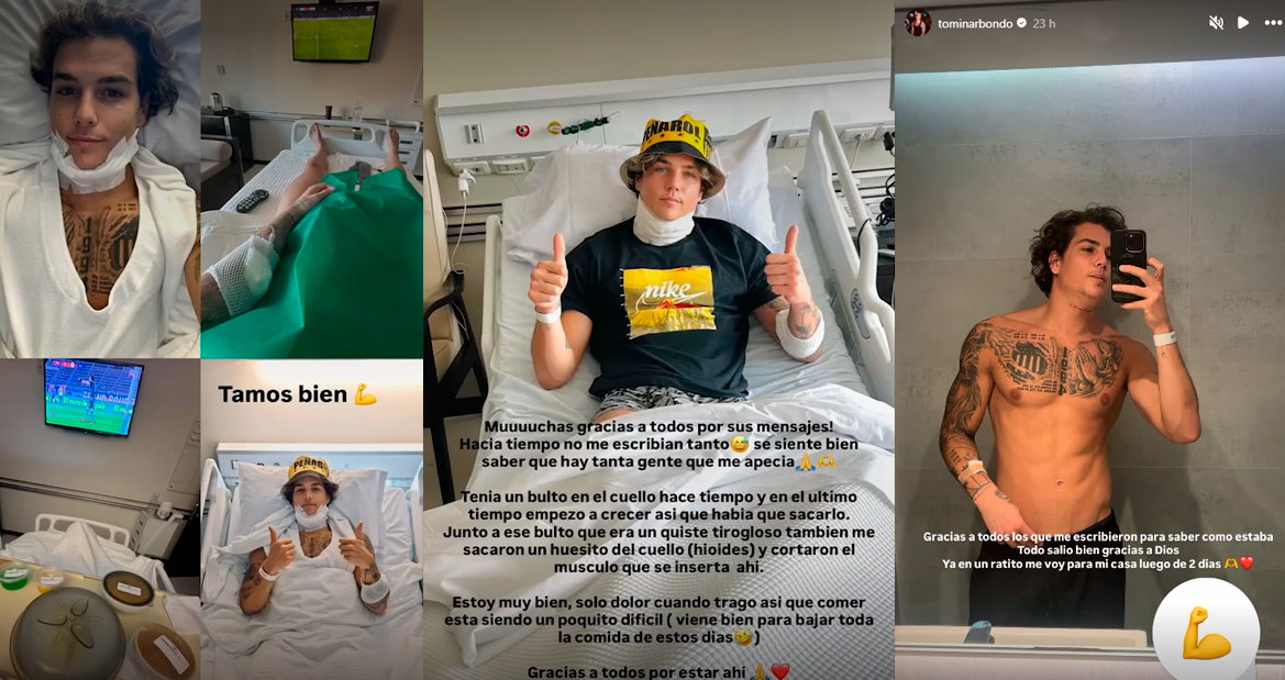 Tomi Narbondo fue hospitalizado de emergencia.