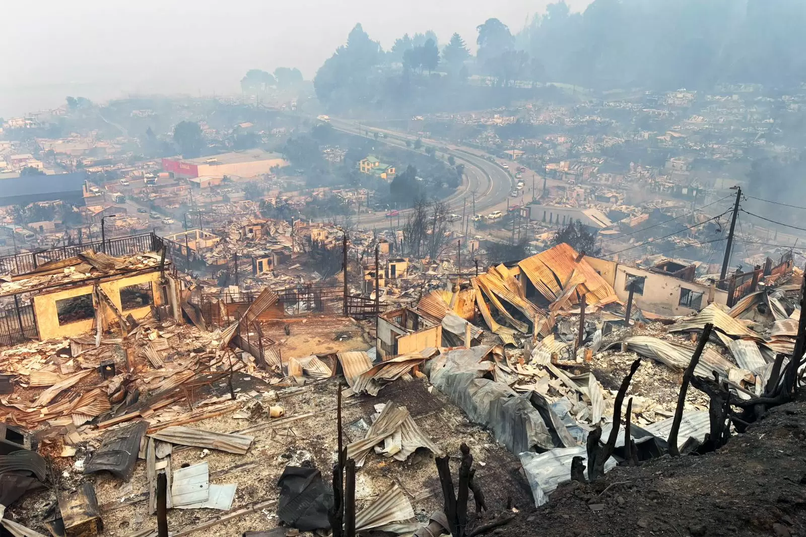 Incendios en Villa Cochrane Chile