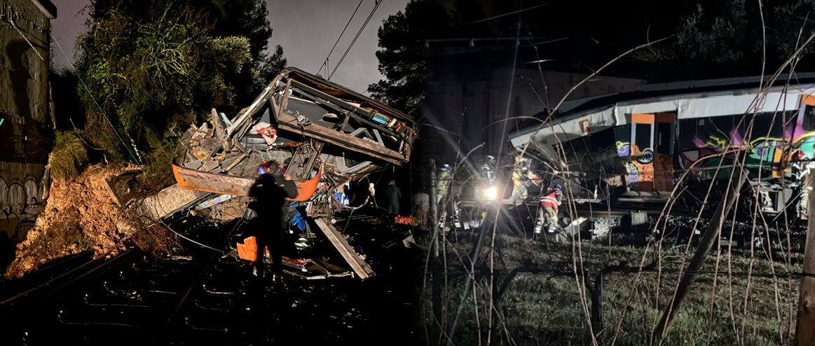 Muere un maquinista del tren de Rodalies que choc� contra un muro en Gelida.
