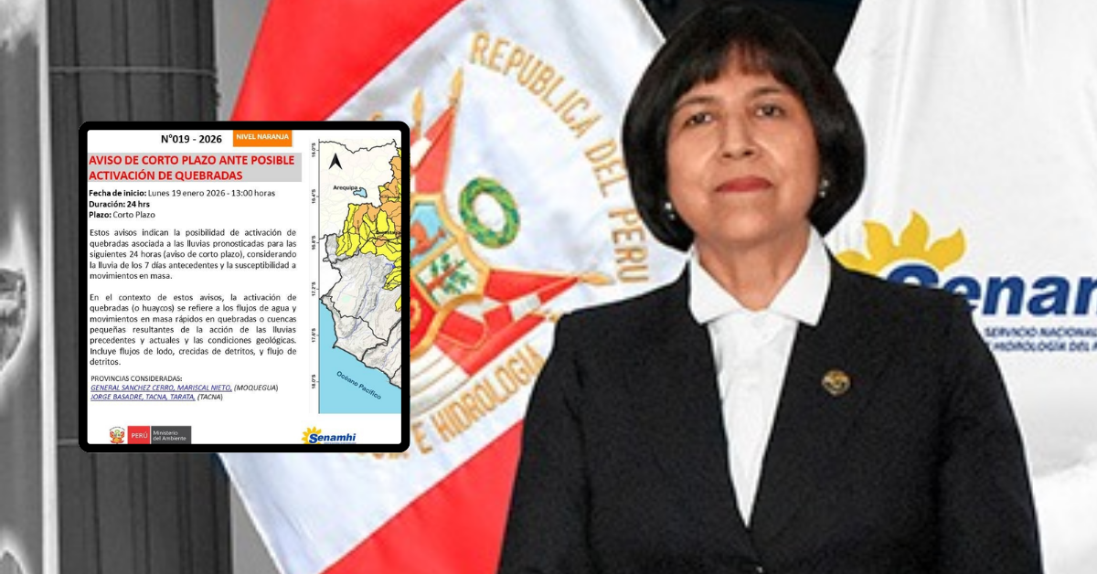Alerta por lluvias impulsa prevención ante aviso naranja del SENAMHI en zonas altoandinas de Tacna