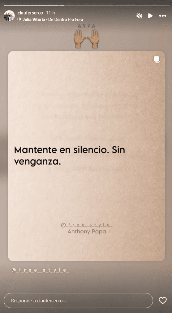 Publicaci�n de la mam� de Sergio Pe�a en Instagram