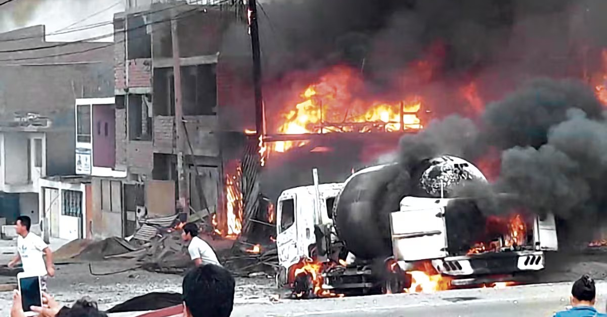 Deflagración de gas en VES