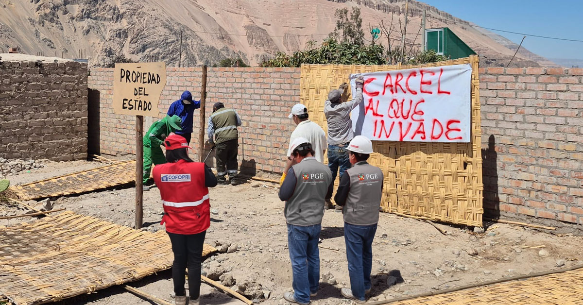 Cofopri: Estado recupera más de 20 predios ocupados ilegalmente en cinco regiones del país